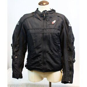 Joe Rocket Racing Women's Motorcycle Jacket sz S Superbike Sports Pocket Bag